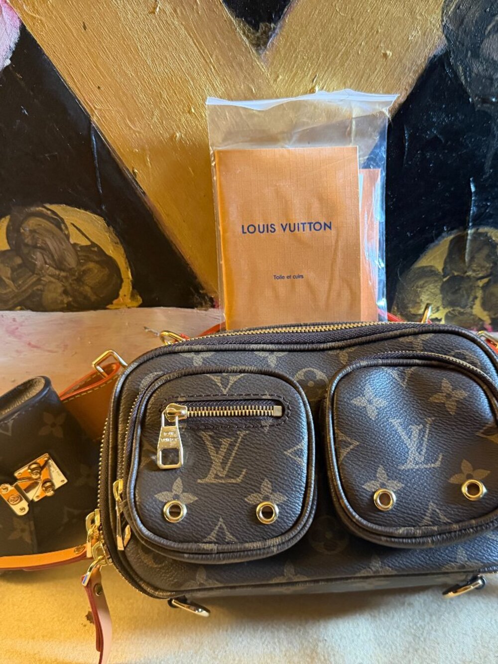 Louis Vuitton Monogram Utility Crossbody bag with micro-bag accessory